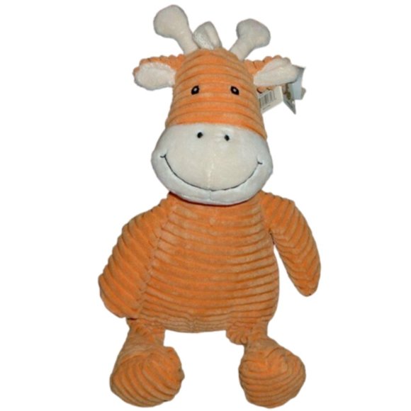 Unipak Designs Corp Orange Plush Corduroy Kordy Giraffe Stuffed Animal 21" NWT - Picture 1 of 4